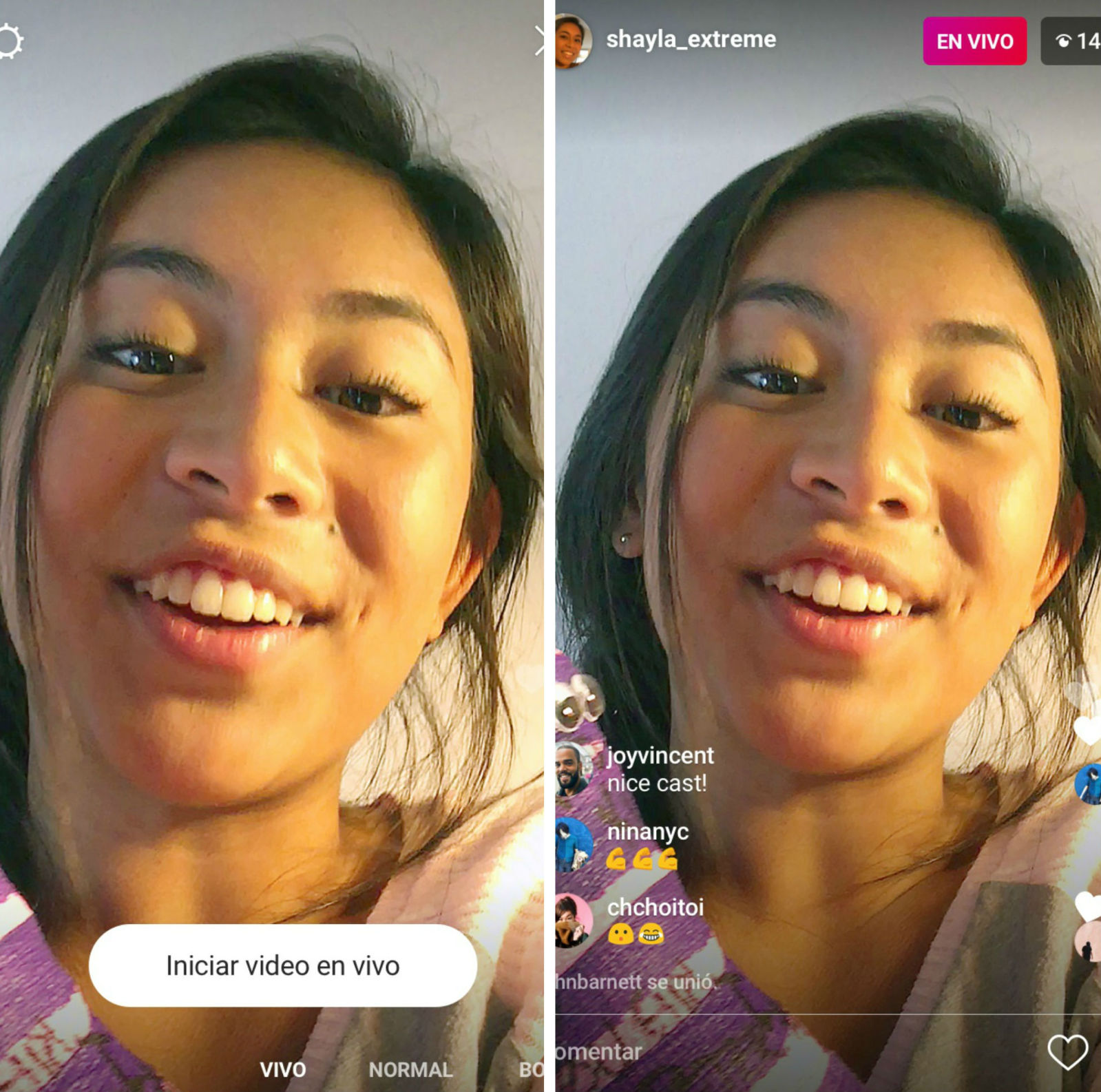 Instagram ya permite hacer transmisiones en vivo